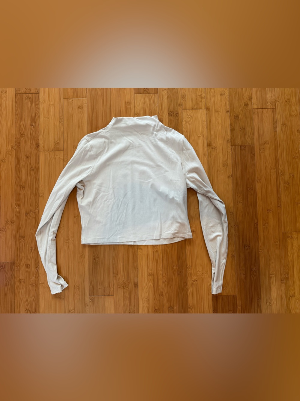Lululemon All Aligned Mock-Neck Long-Sleeve Shirt Bone Size 14